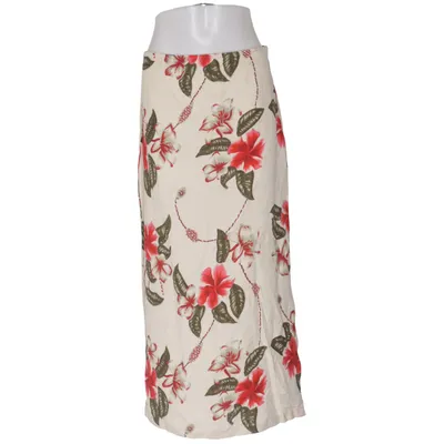 Maxi skirt (Beige, Red, Green) from Cappuccini by Desam Cotton, Linen, Viscose