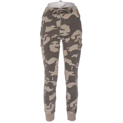 Cargo broek (Groen, Beige) van CL Katoen, Elastaan