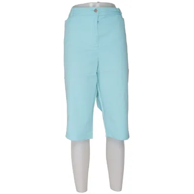 Three-quarter pants (Blue) from Canda Cotton, Elastane