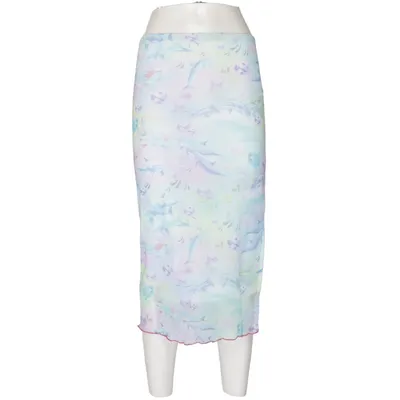 Jupe longue (Bleu, Vert, Multicolore) de Vintage Supply Élasthane, Polyester