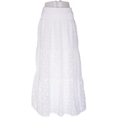 Långkjol (Vit) från Gina Tricot Återvunnen polyester