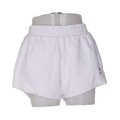 Mjukisshorts (Vit) från Gymshark Bomull, Återvunnen polyester