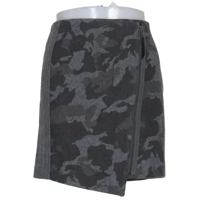 Jupe (Gris) de Chipie Polyester, Viscose, Laine