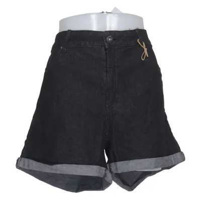 Denim shorts (Zwart) van Up2Fashion Katoen, Elastaan