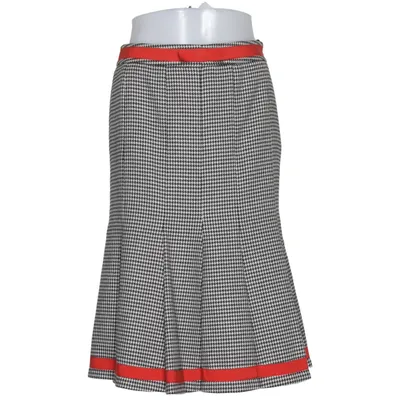 Jupe (Noir, Blanc, Rouge) de Rena Lange Cachemire, Cupro, Élasthane, Soie, Laine