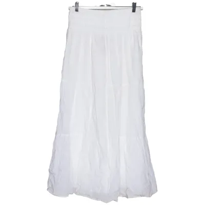Jupe longue (Blanc) de Gina Tricot Coton