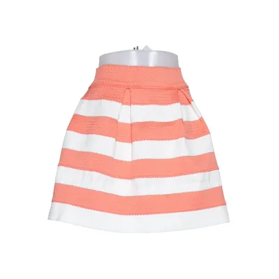 Skirt (Orange, White) from Mim Polyester