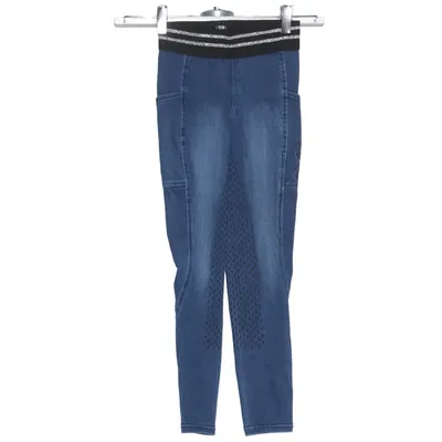 Pantalon d'équitation (Bleu) de Loesdau Coton, Élasthane, Polyester