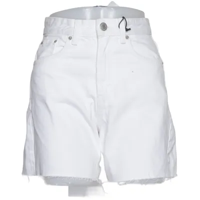 Denim shorts (White) from Pull & Bear Cotton