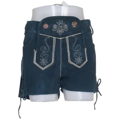 Lederhosen (Blauw) van Esmara Katoen, Leer
