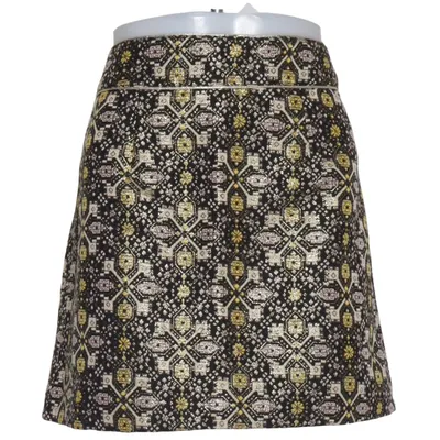 Rock (Schwarz, Gold, Mehrfarbig) von Andy & Lucy Baumwolle, Metallfaser, Polyester