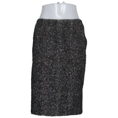 Rok (Zwart, Wit) van MaxMara Mohair, Polyamide, Zijde, Wol