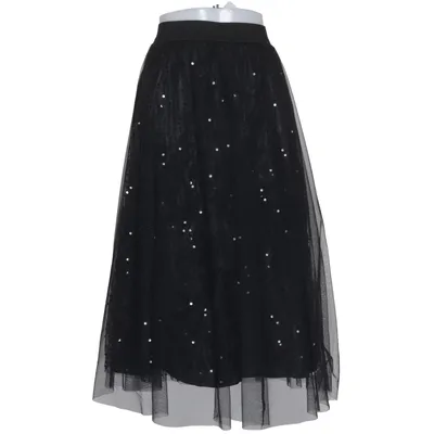 Tüllrock (Schwarz, Silber) Polyester