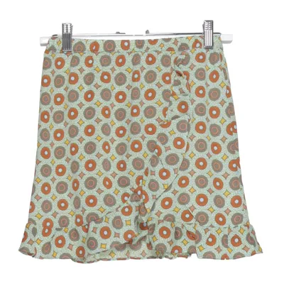 Kjol (Grön, Brun, Gul) från Bizzy Elastan, Polyester