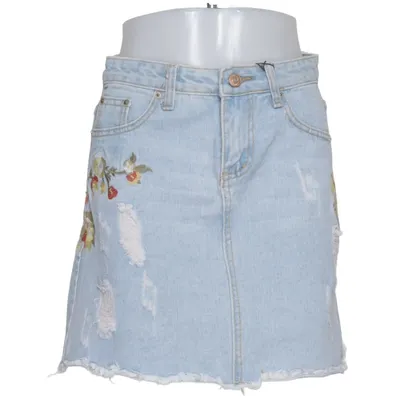 Jeanskjol (Blå, Flerfärgad) från Osley Bomull, Polyester