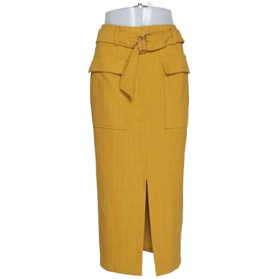 Nederdel (Gul) fra M&S Collection Elastan, Polyester, Viscose