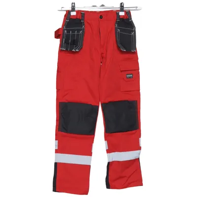 Pantalon de travail (Rouge, Noir) de Bluewear Coton, Polyester