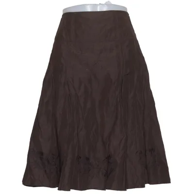 Rok (Bruin) van Donna by Hallhuber Acetaat, Katoen, Metallvezel, Polyester