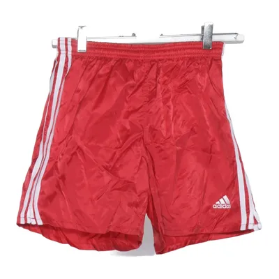 Short de sport (Rouge, Blanc) de Adidas Coton, Polyamide