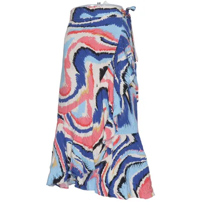 Wrap skirt (Blue, Multicolored) from YAS Lyocell, Polyester, Viscose