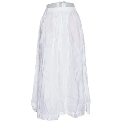 Maxi skirt (White) from Oysho Linen