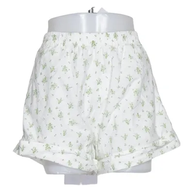 Pajama shorts (White, Green) from Studio Feder Organic cotton