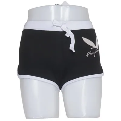 Träningsshorts (Svart, Vit) från Playboy Bomull, Elastan