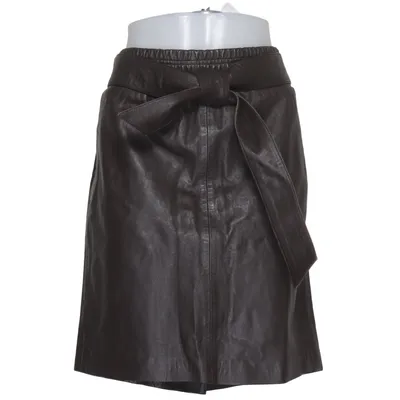 Skirt (Brown) from Transmission Leather, Polyester