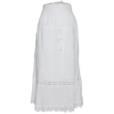 Maxi rok (Wit) van H&M Conscious Collection Organisch katoen