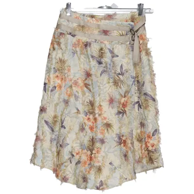 Jupe (Beige, Multicolore) de Stills Acétate, Polyester
