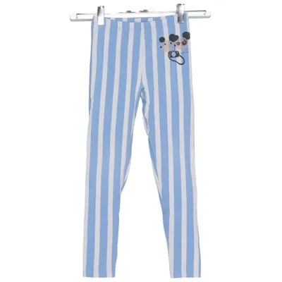 Legging (Bleu, Blanc) de Mini Rodini Coton, Élasthane