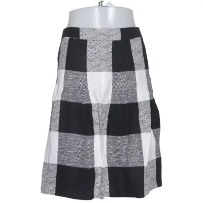 Jupe (Noir, Blanc) de Alba Moda Acétate, Lin, Polyamide, Soie