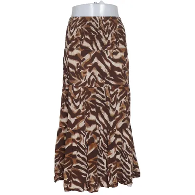 Maxi rok (Bruin, Wit) van Stajl Viscose