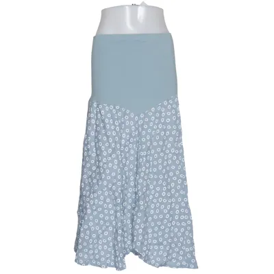 Jupe maternité (Bleu) de Deerberg Coton, Élasthane, Lin