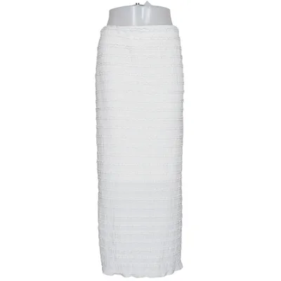 Långkjol (Vit) från Page One Elastan, Polyester