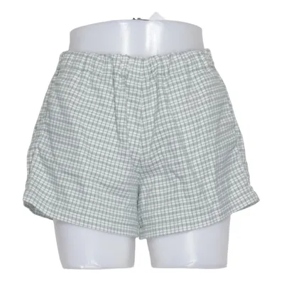 Pyjamasshorts (Grøn, Hvid) fra Brandy Melville Elastan, Polyester, Viscose