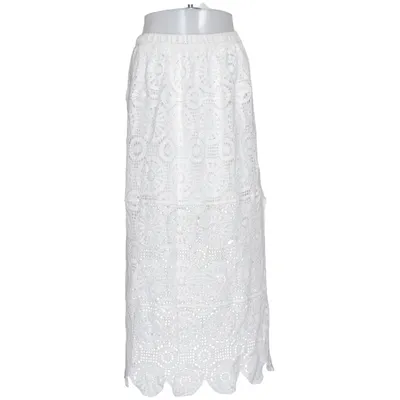 Långkjol (Vit) från Jasmine Bomull, Elastan, Polyester