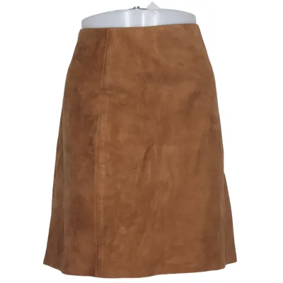 Läderkjol (Brun) från Wood Wood Polyester, Mocka