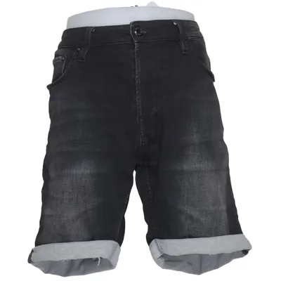Denim shorts (Zwart) van Jack & Jones Jeans Intelligence Katoen, Elastaan, Polyester