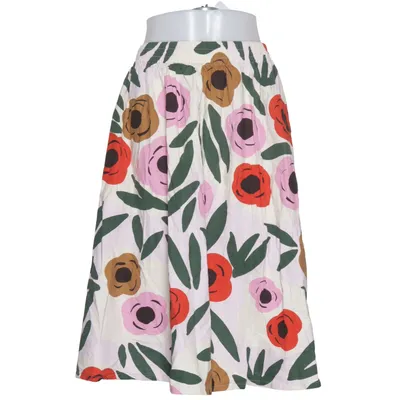 Skirt (White, Multicolored) from Marimekko x Uniqlo Cotton, Linen, Polyester, Viscose