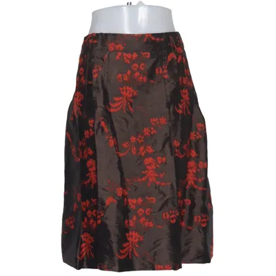 Skirt (Brown, Red) from Scapa Acetate, Acrylic, Polyamide, Silk, Wool