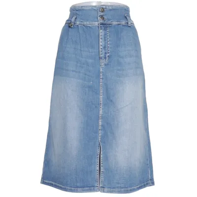Jeansnederdel (Blå) fra House of Lola Bomuld, Elastan, Polyester