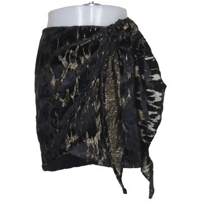 Jupe (Noir, Or) de Bardot Fibre métallique, Nylon, Polyester, Viscose