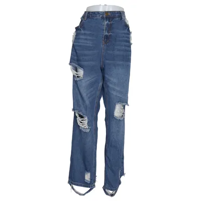 Jean (Bleu) de Boohoo Blue Coton, Polyester, Viscose
