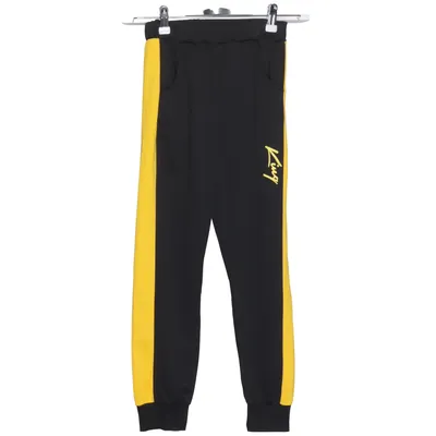 Sweatpants (Black, Yellow) from King Polyester