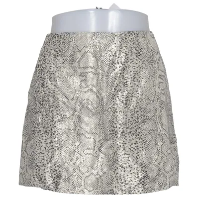 Rok (Goud, Zwart) van Miss Selfridge Acetaat, Metallvezel, Viscose