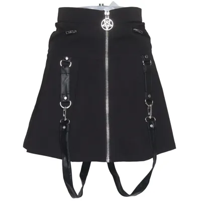 Skirt (Black) from Killstar Elastane, Polyester
