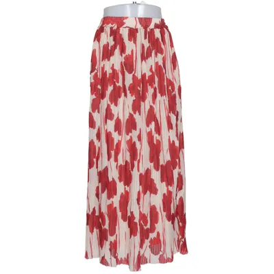 Maxi skirt (Red, Beige) from Lumina Polyester