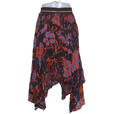 Jupe (Bleu, Multicolore) de Desigual Élasthane, Fibre métallique, Viscose