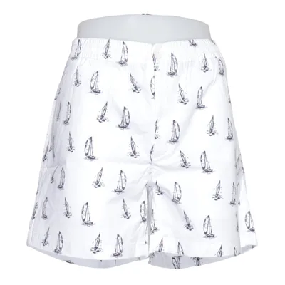 Short (Blanc, Bleu) de Holebrook Coton, Élasthane